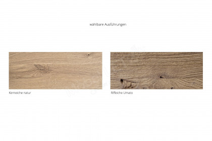 Naturstücke von Hartmann - Beistelltisch Kerneiche natur mit Zeitungshalter