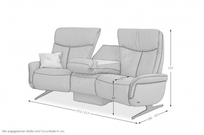 4550 von Himolla - Trapezsofa texas