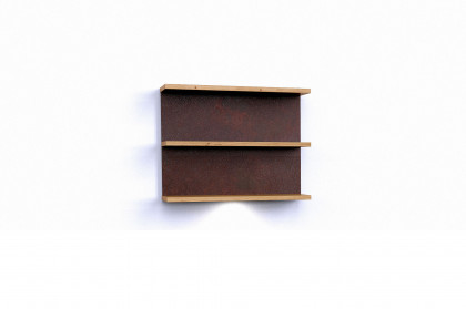 Selecto-living von Schösswender - Hängeregal SE 18O Wildeiche/ Metall Rost