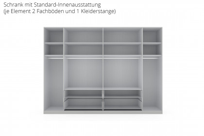 San Antonio von Musterring - Dreh-/ Falttürenschrank Champagner-Glas