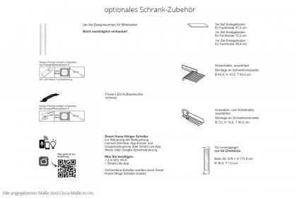San Antonio von Musterring - Dreh-/ Falttürenschrank Champagner-Glas