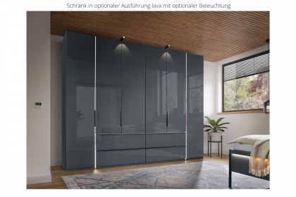 San Antonio von Musterring - Dreh-/ Falttürenschrank Champagner-Glas