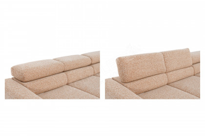 Tossa von SCHÖNER WOHNEN - Ecksofa rechts rusty