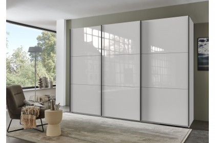 indiana-C von Wimex - weißer Schlafzimmerschrank mit Glas