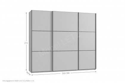 indiana-C von Wimex - weißer Schlafzimmerschrank mit Glas