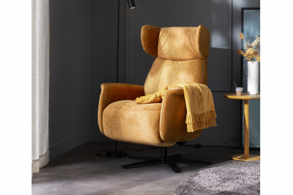 Catola Lazyline von SCHÖNER WOHNEN - Funktionssessel mustard