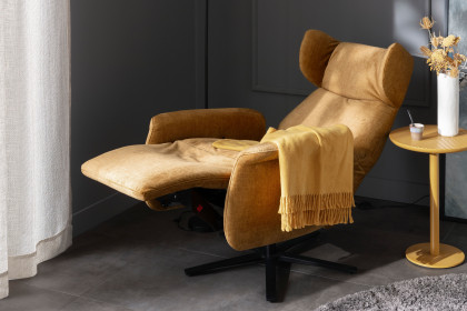 Catola Lazyline von SCHÖNER WOHNEN - Funktionssessel mustard