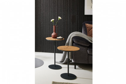 Naturstücke von Hartmann - Beistelltisch mit Hirnholzapplikation