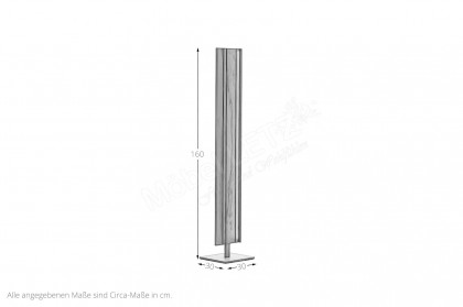 Naturstücke von Hartmann - Stehleuchte Altholzbuche Uyaa/ Metall