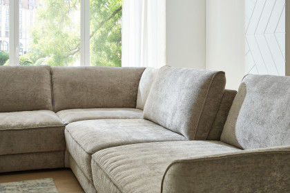 ZE-EM24138 von Zehdenick - Ecksofa Ausführung links mandel