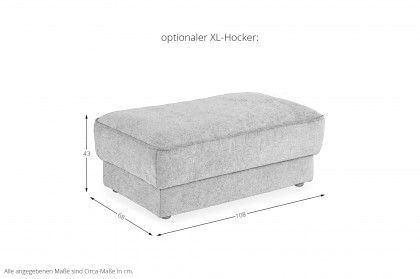 ZE-EM24138 von Zehdenick - Ecksofa Ausführung links mandel