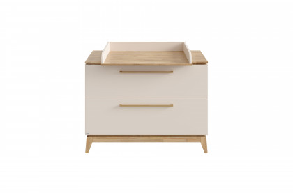 Stiene von Paidi - Wickelkommode cashmere-beige - Eiche massiv