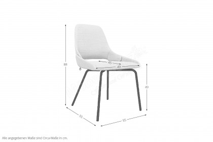 Lotus-dining von Mobitec - Stuhl mit einem Kombibezug