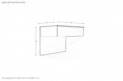 San Antonio von Musterring - Bett 180x200 cm mit Polsterkopfteil