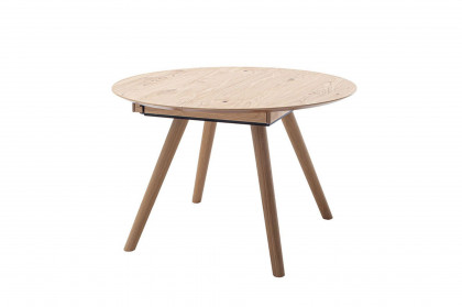 Round von SCHÖNER WOHNEN - Esstisch Wildeiche hell soft gebürstet & geölt