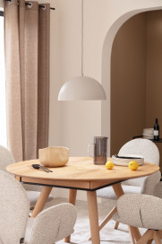 Round von SCHÖNER WOHNEN - Esstisch Wildeiche hell soft gebürstet & geölt