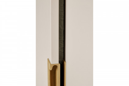 Stiene von Paidi - Schiebetürenschrank 2T1S cashmere-beige - Eiche massiv