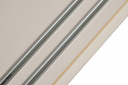 Stiene von Paidi - Schiebetürenschrank 2T1S cashmere-beige - Eiche massiv