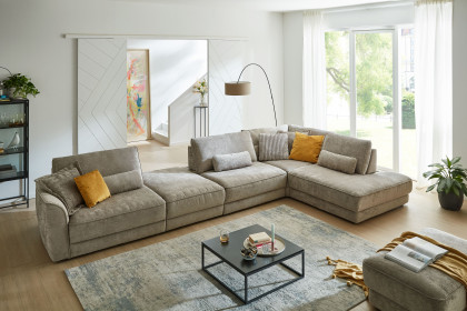 ZE-EM24138 von Zehdenick - Polstergarnitur Variante rechts mandel