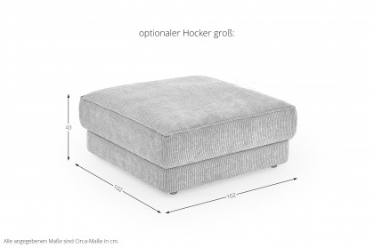 ZE-EM24138 von Zehdenick - Polstergarnitur Variante rechts mandel