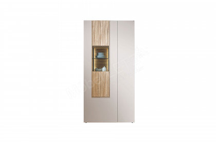 V/lacera living von Voglauer - Vitrine in Wildeiche mit Lack taupe