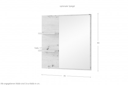 Bari von Innostyle - Garderobe in Schilfgrün matt/ Artisan Eiche
