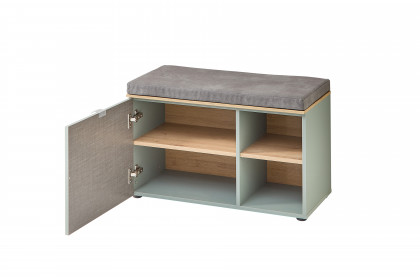 Bari von Innostyle - Garderobe in Schilfgrün matt/ Artisan Eiche