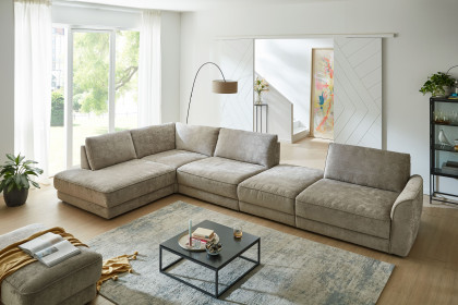 ZE-EM24138 von Zehdenick - Polstergarnitur Variante links mandel