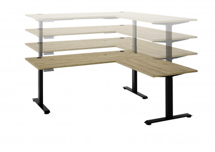 Ben-Office 13 von BEGA Consult - Eckschreibtisch höhenverstellbar
