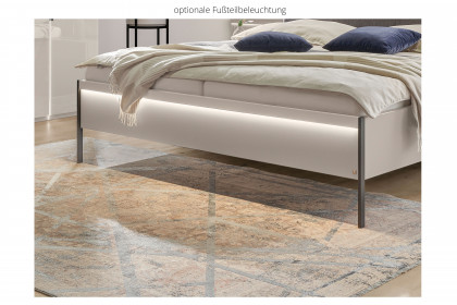 San Antonio von Musterring - Ehebett champagner - Polster basaltgrau
