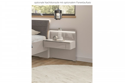 San Antonio von Musterring - Ehebett champagner - Polster basaltgrau