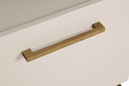 Stiene von Paidi - Babyzimmer mit Schiebetürenschrank beige - Eiche massiv