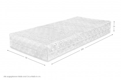 Navis-Dream von Ahorn - Kaltschaum-Geltouch-Matratze 90 x 200 cm H2/H3