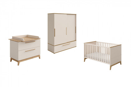 Stiene von Paidi - Babyzimmer-Einrichtung cashmere-beige & Eiche massiv
