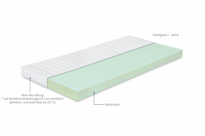Kuki-Dream von Ahorn - Kaltschaum-Matratze 60 x 120 cm H2
