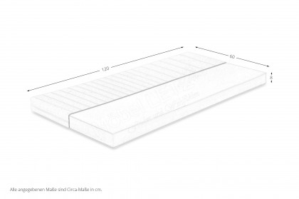 Kuki-Dream von Ahorn - Kaltschaum-Matratze 60 x 120 cm H2