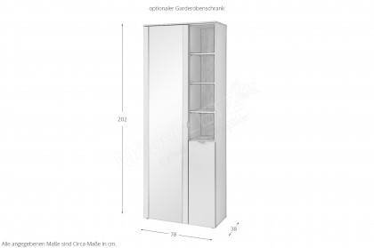 Bari von Innostyle - Garderobe in Schilfgrün matt