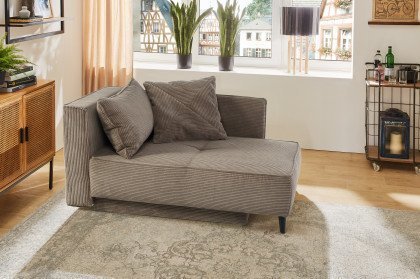 Rex-Sleep von Job - Schlafsofa in Taupe mit Bettkasten