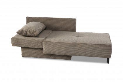 Rex-Sleep von Job - Schlafsofa in Taupe mit Bettkasten