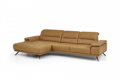 PN-EM19074 von Polinova - Ledergarnitur Ausführung links kurkuma