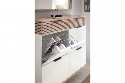 Montello von MCA - Garderobe soft white/ Viking Oak