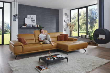 PN-EM19074 von Polinova - Ledergarnitur Ausführung rechts kurkuma