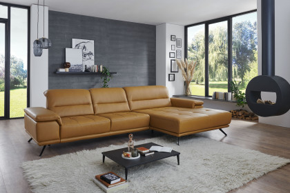 PN-EM19074 von Polinova - Ledergarnitur Ausführung rechts kurkuma