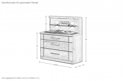 Valencia von Wiemann - Schlafzimmer Steineiche Nachbildung
