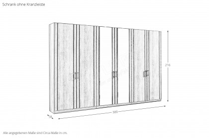 Valencia von Wiemann - Schlafzimmer Steineiche Nachbildung
