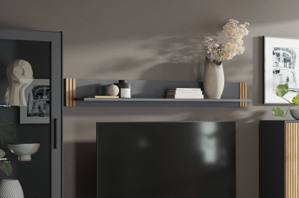 Stella von Elfo Möbel - Wandboard 3407 Eiche/ schwarz