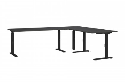GW-Mailand von Germania - Eckschreibtisch in Graphit