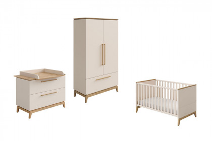 Stiene von Paidi - Babyzimmer 4-teilig: Schrank Bett, Kommode, Wickelaufsatz