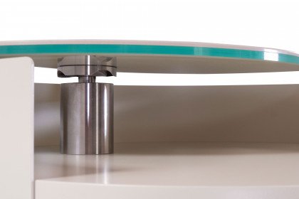 Merkur K444 von Ronald Schmitt - Beistelltisch in Perlweiß