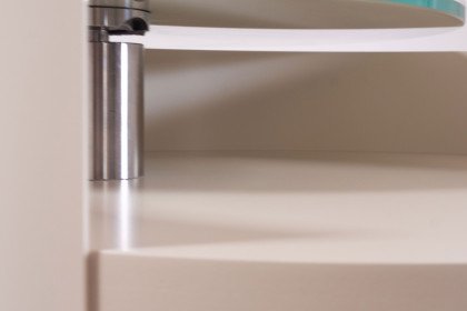 Merkur K444 von Ronald Schmitt - Beistelltisch in Perlweiß